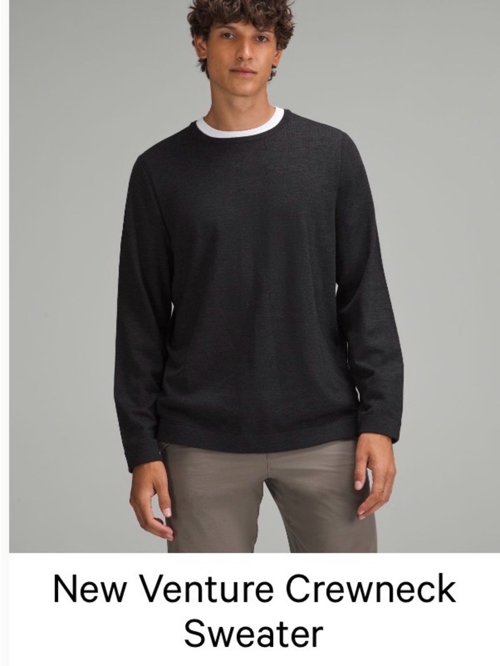 lululemon athletica New Venture Crewneck Sweater - Black